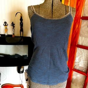 Free People waffle knit tank Sz L